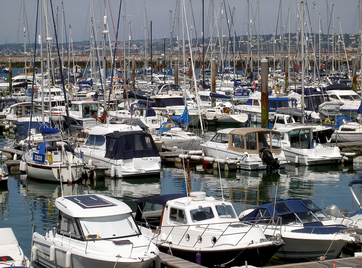 Brixham's inner harbour, home of England's largest fish market by value